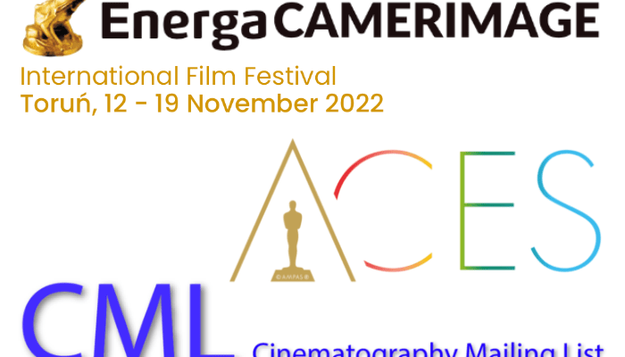 ACES, CML, and Camerimage logos