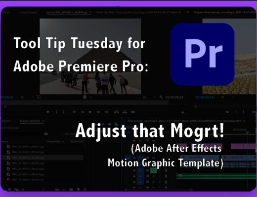 Tool Tip Tuesday for Adobe Premiere Pro: Adjust that Mogrt! 9