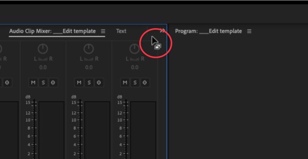 Tool Tip Tuesday for Adobe Premiere Pro: Move and dock multiple panels at once 9