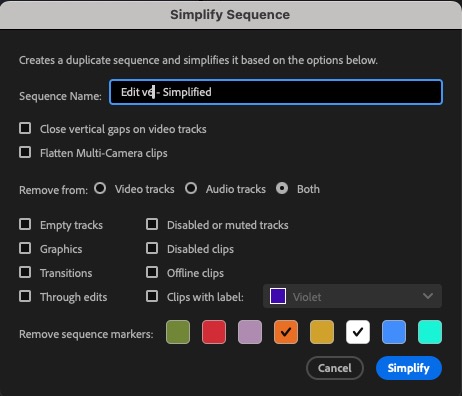 Tool Tip Tuesday for Adobe Premiere Pro: Clearing select marker colors 5