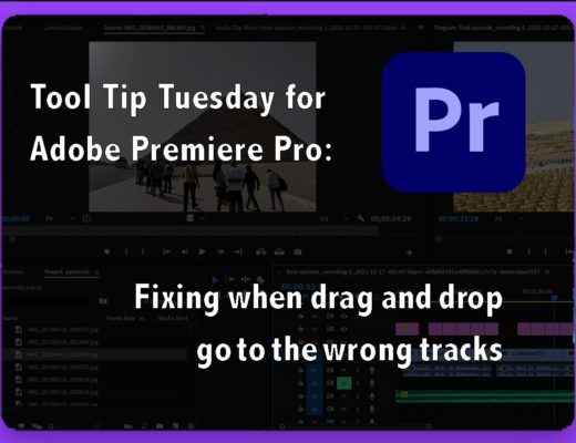 Tool Tip Tuesday for Adobe Premiere Pro: Quick fix - when drag and drop go to the wrong tracks 35