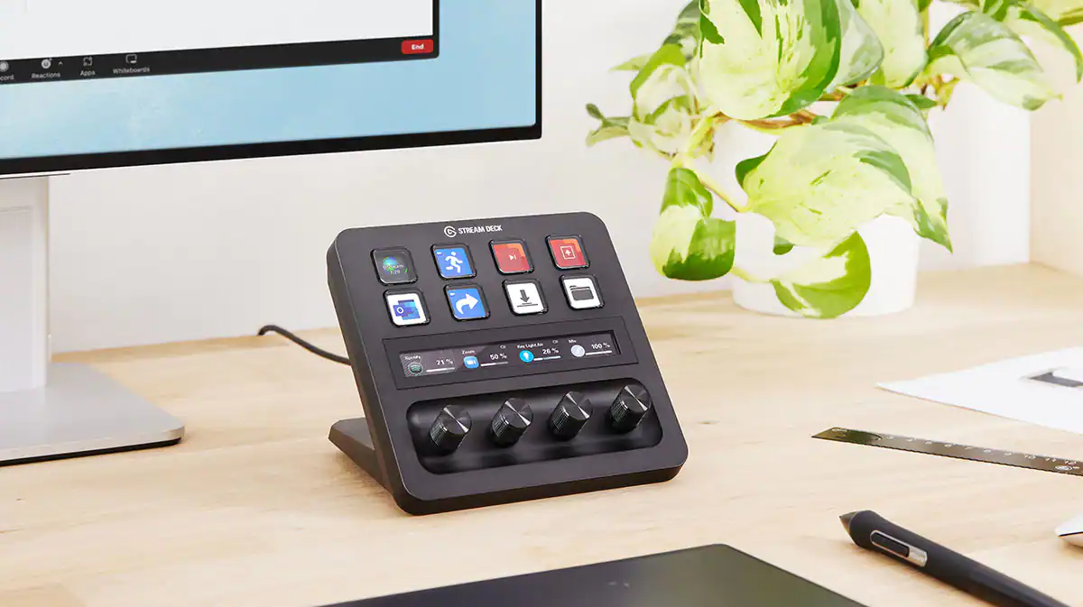 Stream Deck + adds dials and new functionality to the venerable