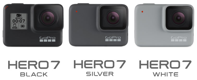 GoPro HERO7 Black, Silver and White Comparisons by Jeff