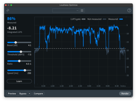 RX 11 - Loudness Optimize Module