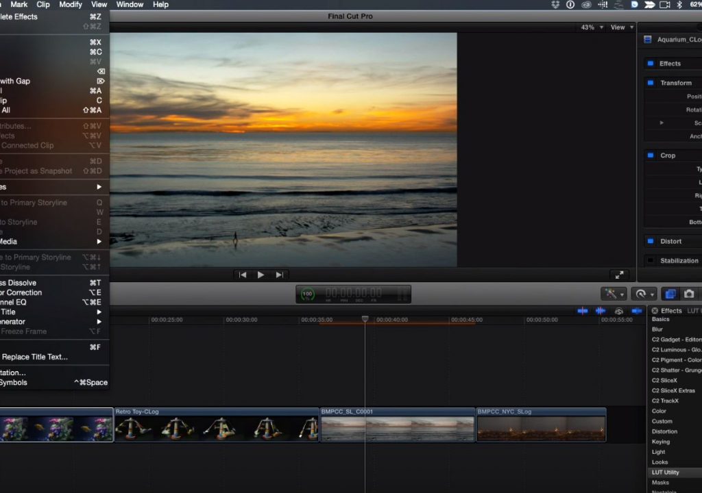 how to use color finale pro lut