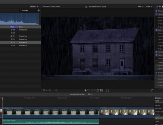 Creating a Dark and Stormy Night in Final Cut Pro X 7