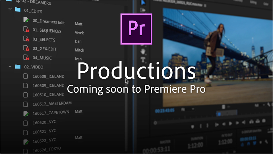 Adobe announces Productions: Premiere team projects for all 1