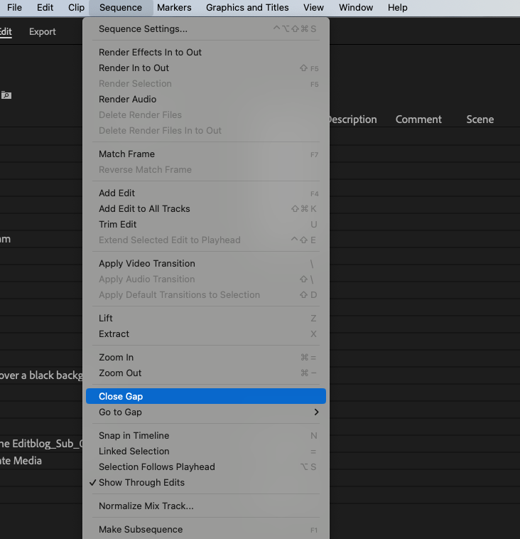 Tool Tip Tuesday for Adobe Premiere Pro: Selectively close gaps in the timeline 11