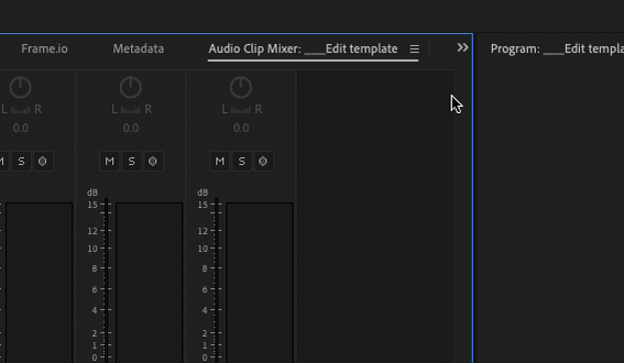 Tool Tip Tuesday for Adobe Premiere Pro: Move and dock multiple panels at once 3