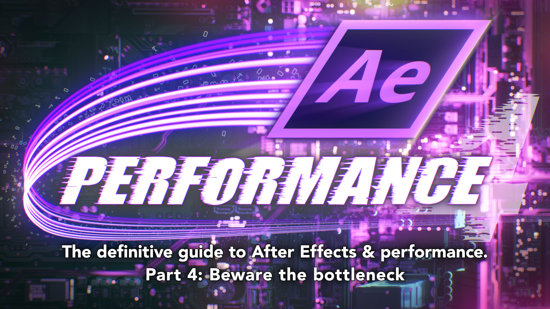After Effects Performance Part 4 Bottlenecks And Busses By Chris Zwar Provideo Coalition