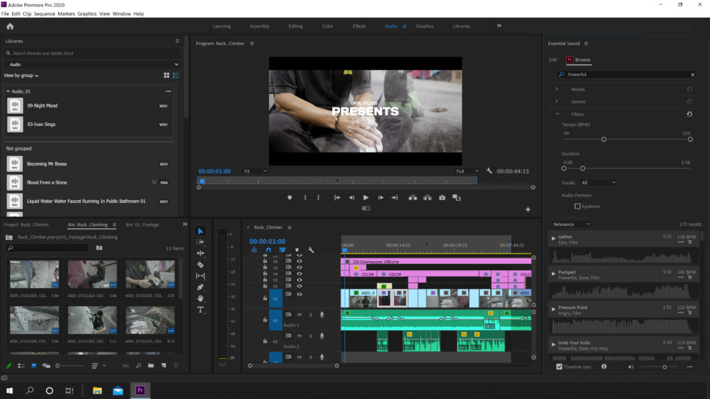 adobe premiere pro stock video