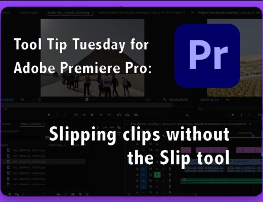 Tool Tip Tuesday for Adobe Premiere Pro: Slipping clips without the Slip tool 29