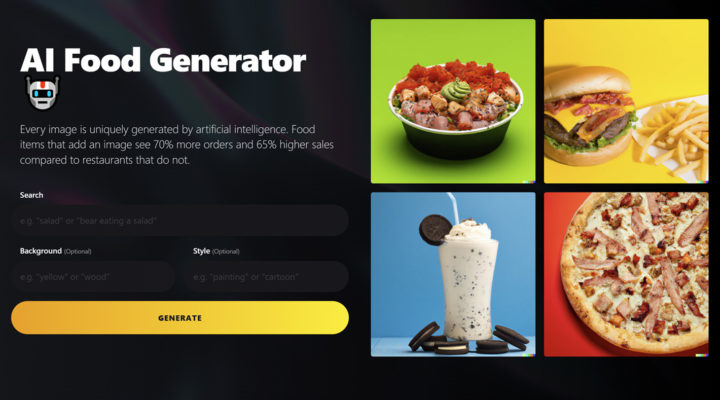 Lunchbox's AI Food Generator: some food for thought!