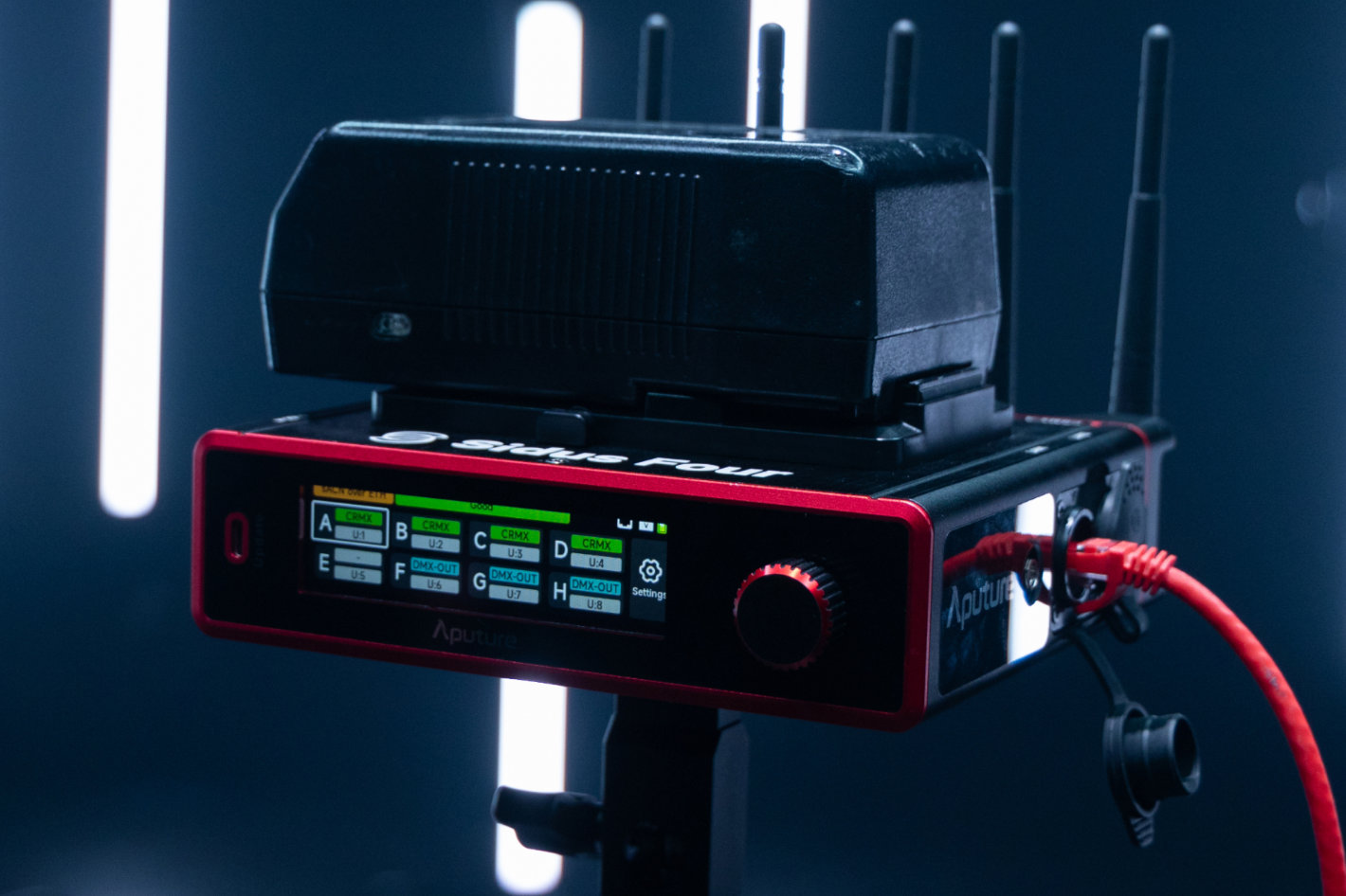 Aputure Sidus Four: a new CRMX/DMX lighting control system