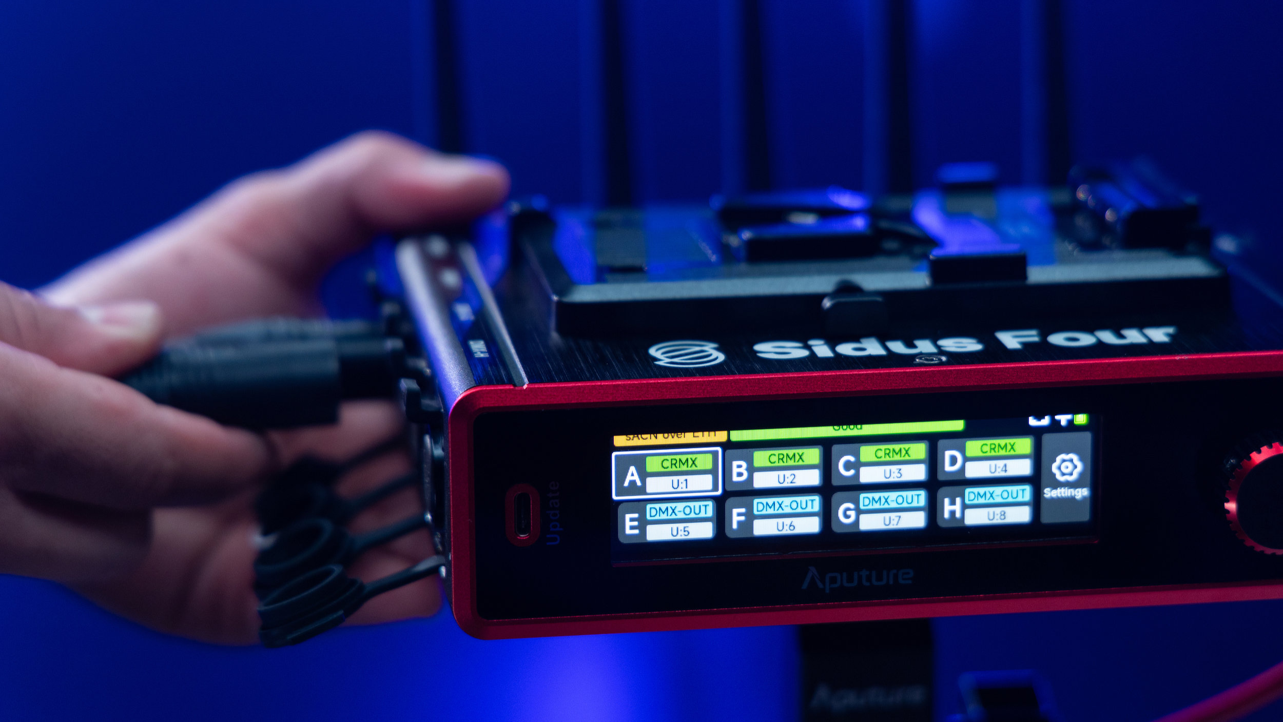 Aputure Sidus Four: a new CRMX/DMX lighting control system