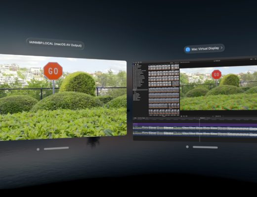Live 3D Stereoscopic editing in Apple Vision Pro 17