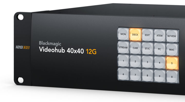 Blackmagic Videohub 12G: new models of the zero latency video routers