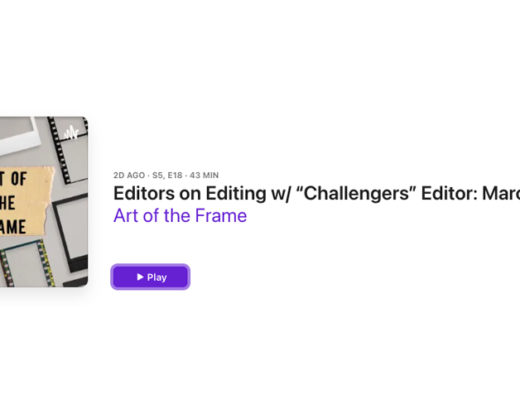 Art of the Frame Podcast: Editors on Editing with “Challengers” Editor Marco Costa 15