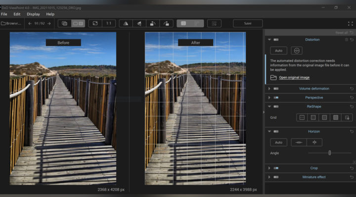 DxO ViewPoint 4: a tool for perfect geometry and perspective