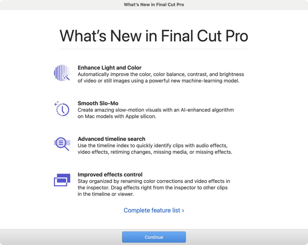 Final Cut Pro 10.8 released — an in-depth look 1