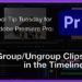 Tool Tip Tuesday for Adobe Premiere Pro: Group and Ungroup Clips in the Timeline 22
