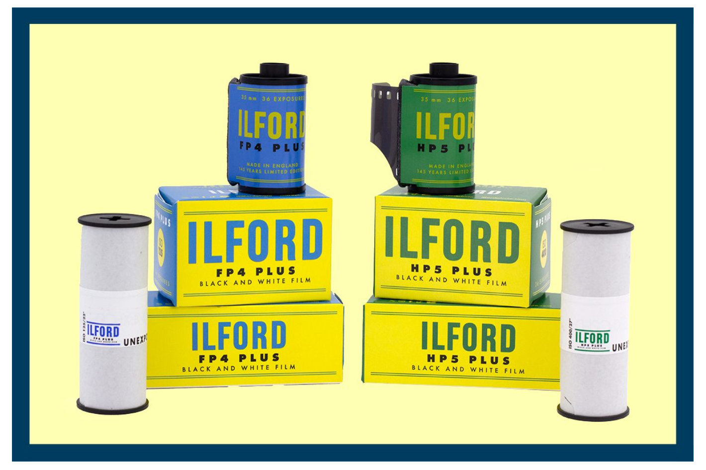 ILFORD celebrates 145 years of history with retro packaging