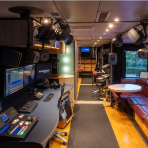 The John Lennon Educational Tour Bus uses a Blackmagic Design pipeline