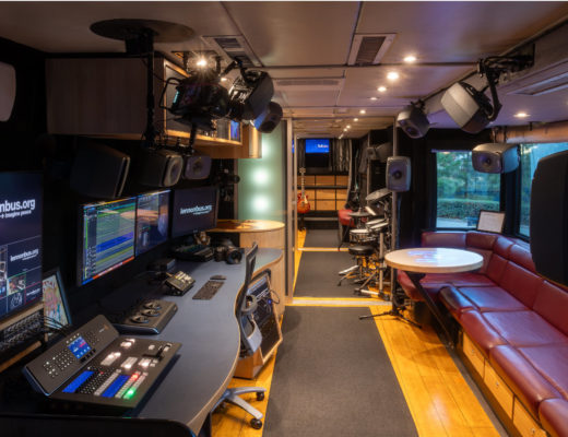 The John Lennon Educational Tour Bus uses a Blackmagic Design pipeline