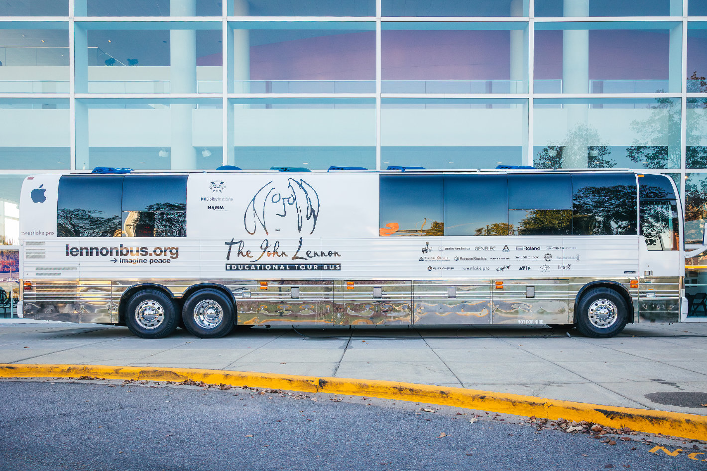 The John Lennon Educational Tour Bus uses a Blackmagic Design pipeline