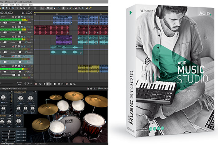 can you plug in electric drum set into acid music studio 10