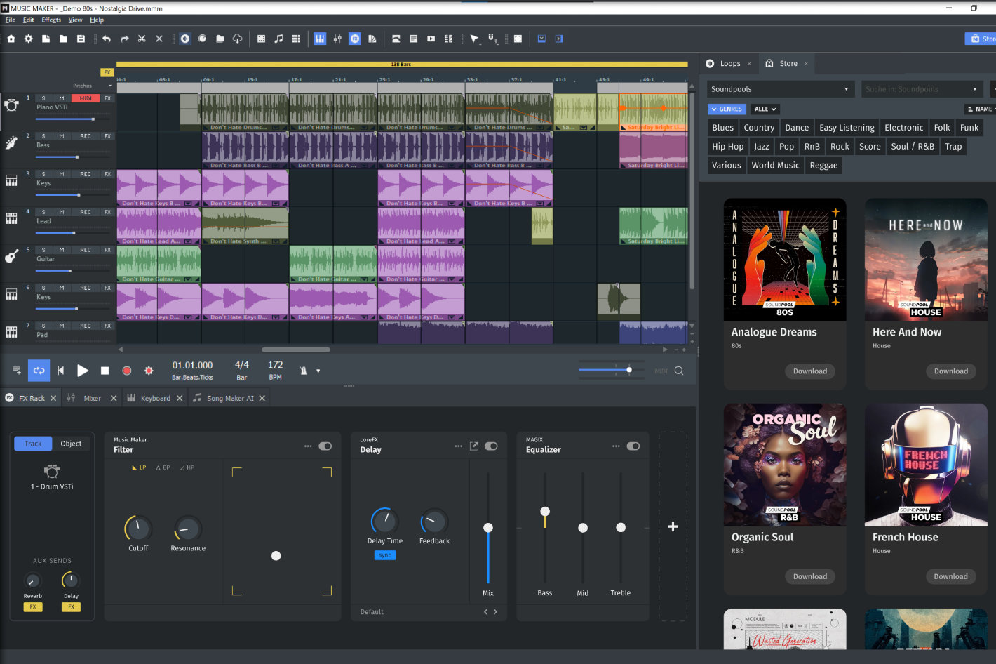 Music Maker 2025 Premium: an easy-to-use DAW