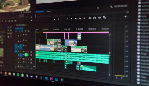 Timeline of a nonlinear editing application