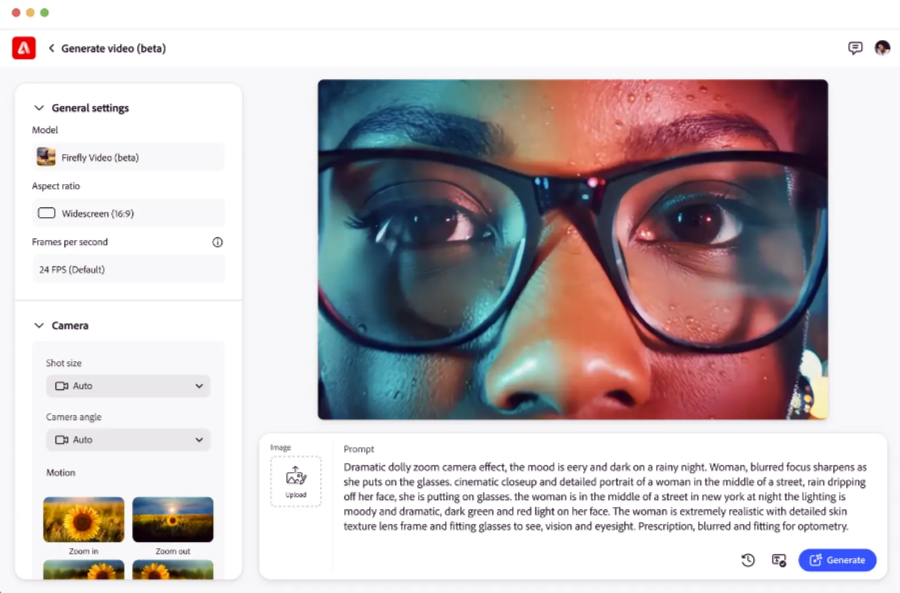 Preview of Adobe Firefly Video Model, available later this year 3