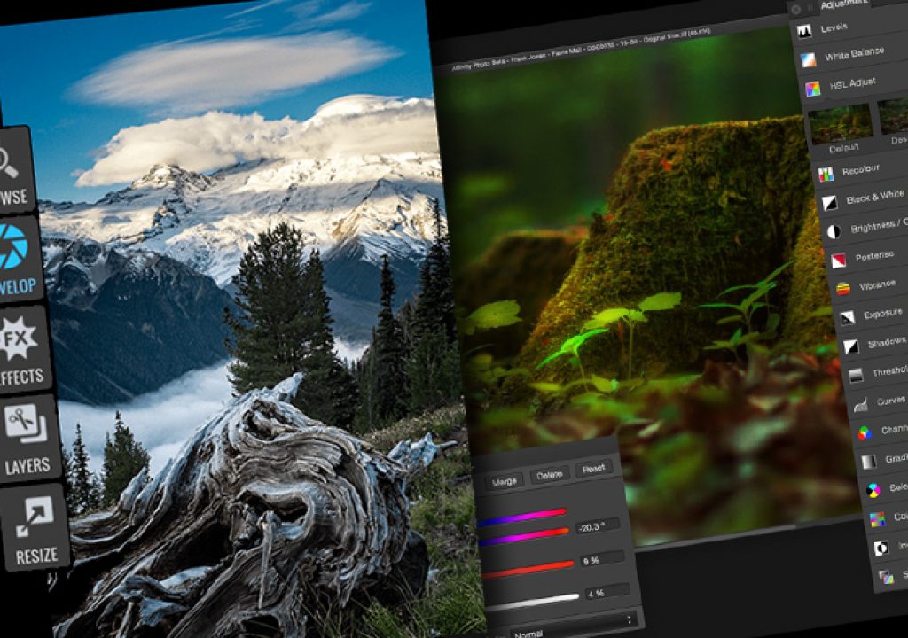 affinity photo raw support