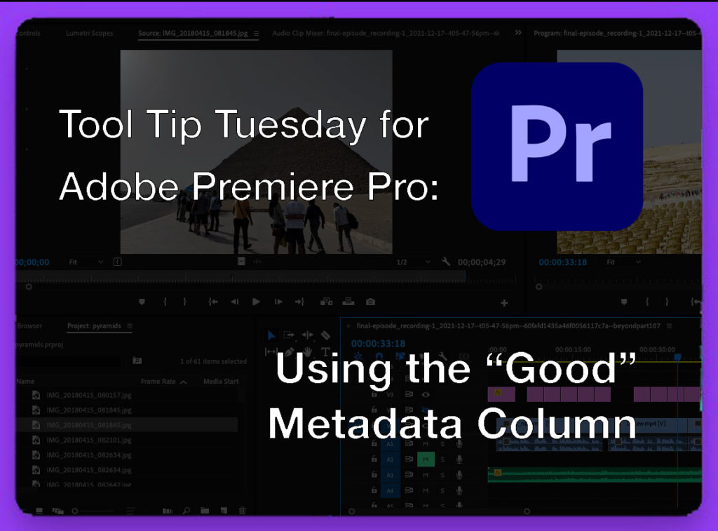 Tool Tip Tuesday for Adobe Premiere Pro: The Good Column 1