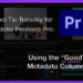 Tool Tip Tuesday for Adobe Premiere Pro: The Good Column 6