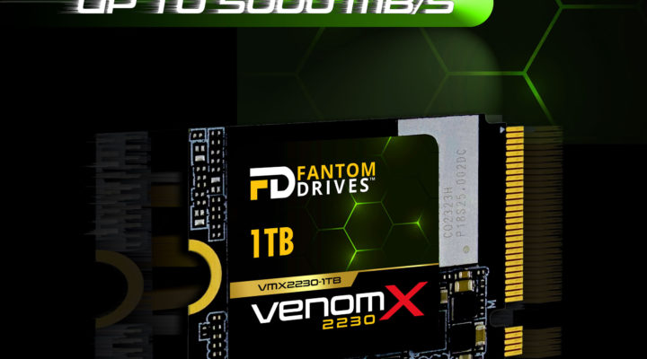 VENOMX NVMe SSD drives for VP and video production